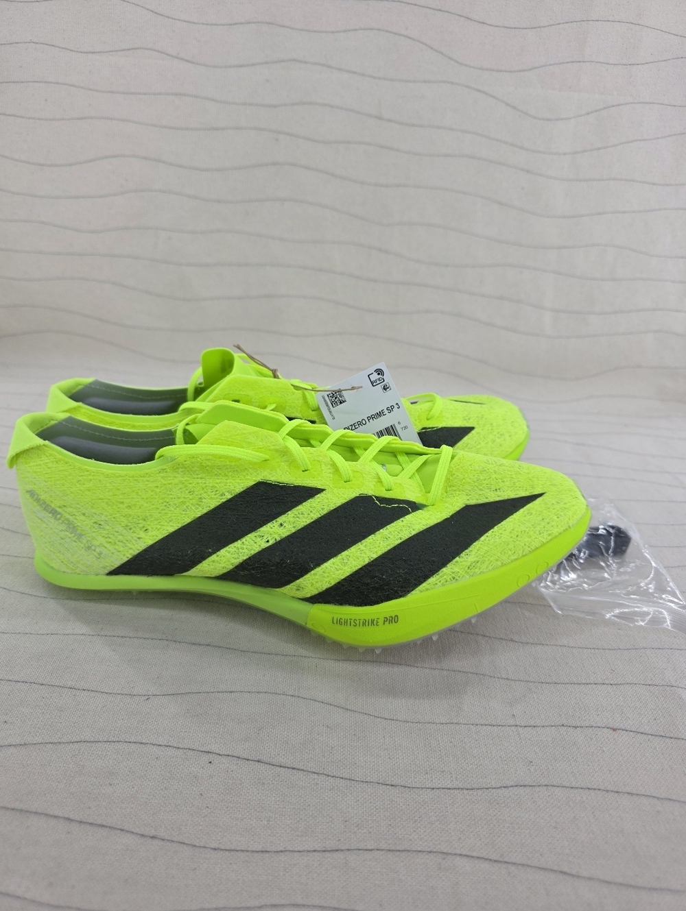 Adidas Mens Adizero Prime SP 3 Strung Lucid Lemon Track Cleats IH5800 Sz 6.5 NEW